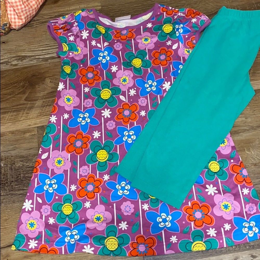 Dress with leggings